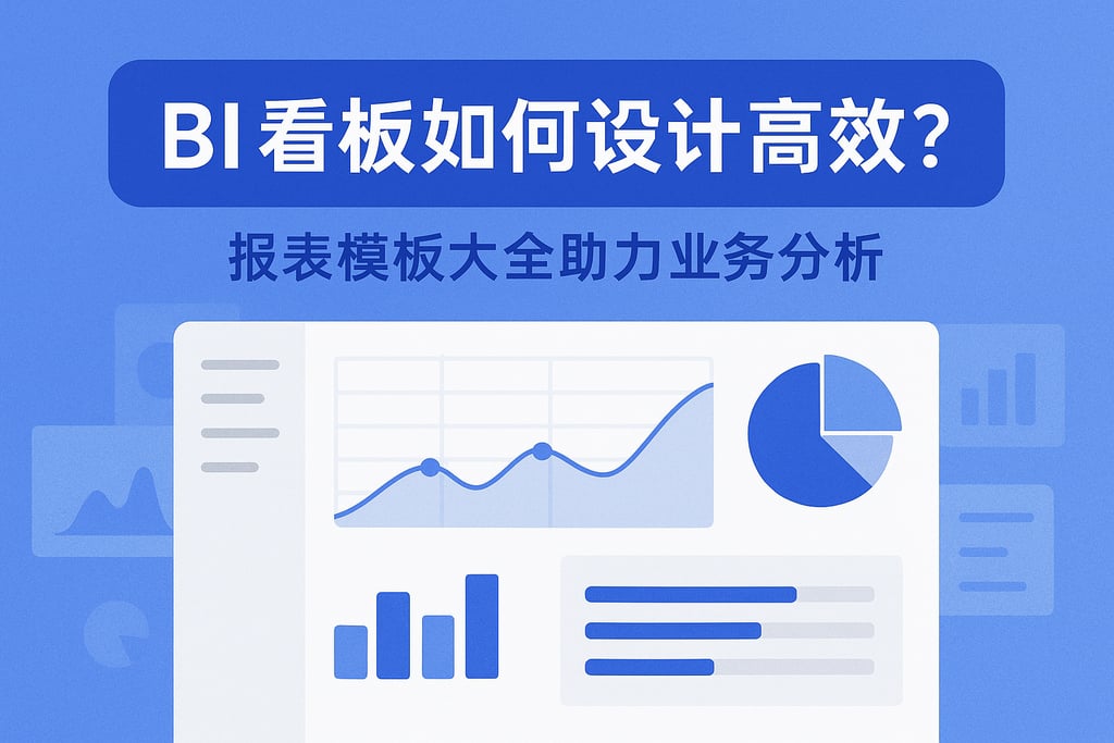 BI看板如何设计高效？报表模板大全助力业务分析"